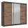 Šatní skriňa so zrkadlom SABRINA 250x215 cm dub craft