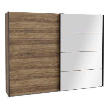 Šatníková skriňa so zrkadlom OREN 270x210 cm dub artisan
