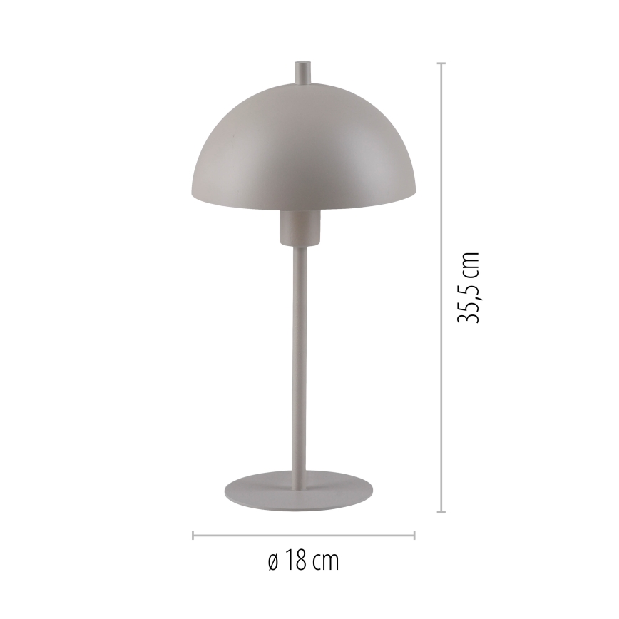 Schöner Wohnen 11726-39 - Stolná lampa ALI 1xE14/15W/230V sivá