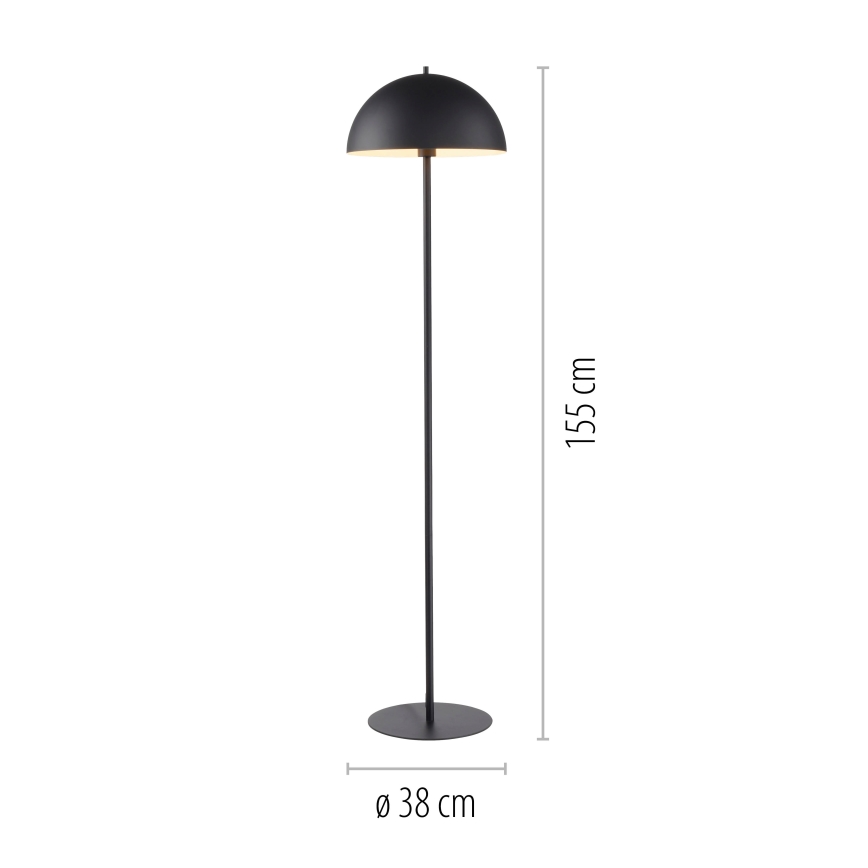 Schöner Wohnen 11727-18 - Stojacia lampa ALI 1xE27/25W/230V čierna
