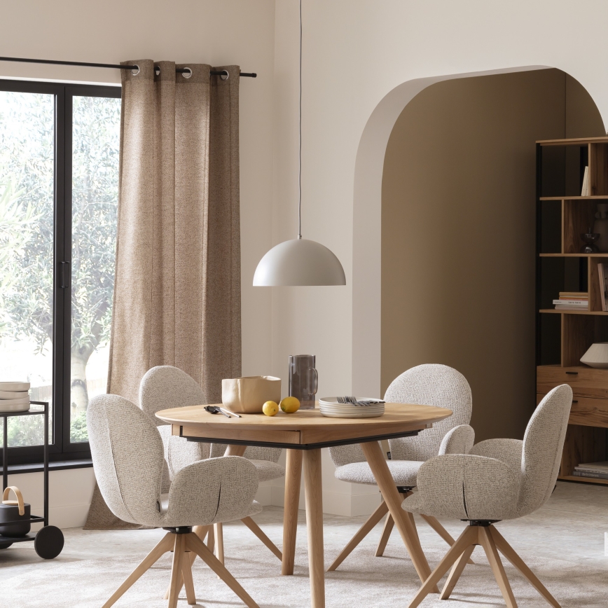 Schöner Wohnen 11728-39 - Závesné svietidlo ALI na lanku 1xE27/25W/230V pr. 38 cm sivá