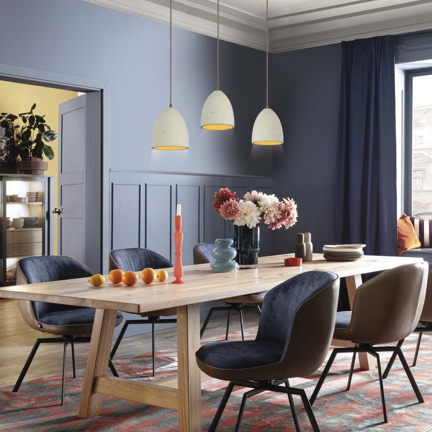 Schöner Wohnen 12541-42 - Závesné svietidlo TRAVENTA na lankách 3xE27/40W/230V betón