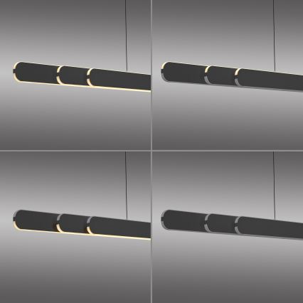 Schöner Wohnen 12577-18 - LED stmievateľné závesné svietidlo na lanku ADRIANA ROUND 2xLED/24W/230V 2700/3000/3500/4000/5000K čierne