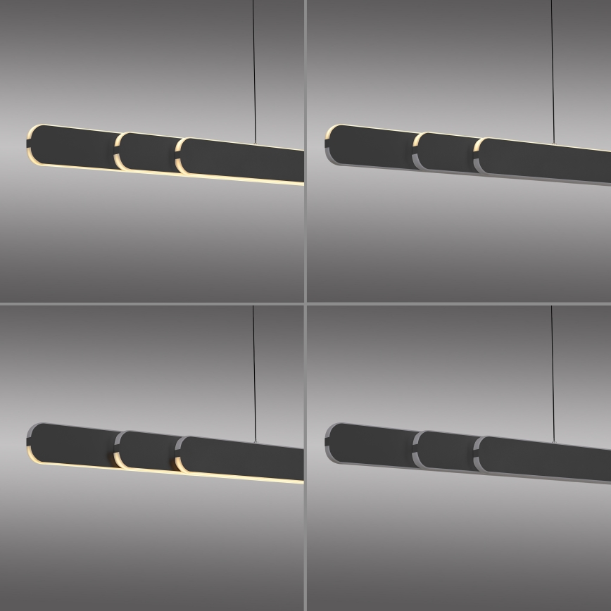 Schöner Wohnen 12577-18 - LED stmievateľné závesné svietidlo na lanku ADRIANA ROUND 2xLED/24W/230V 2700/3000/3500/4000/5000K čierne