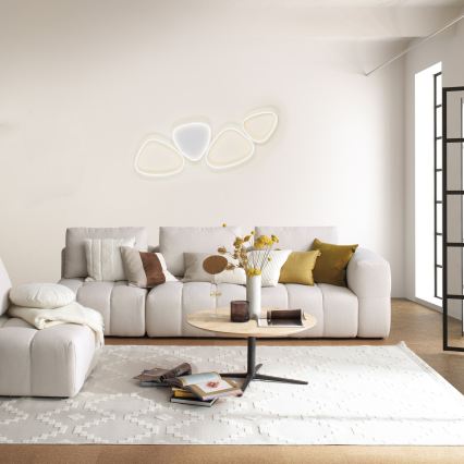 Schöner Wohnen 14039-16 - LED stmievateľné stropné svietidlo PEBBLES LED/35,5W/230V biela