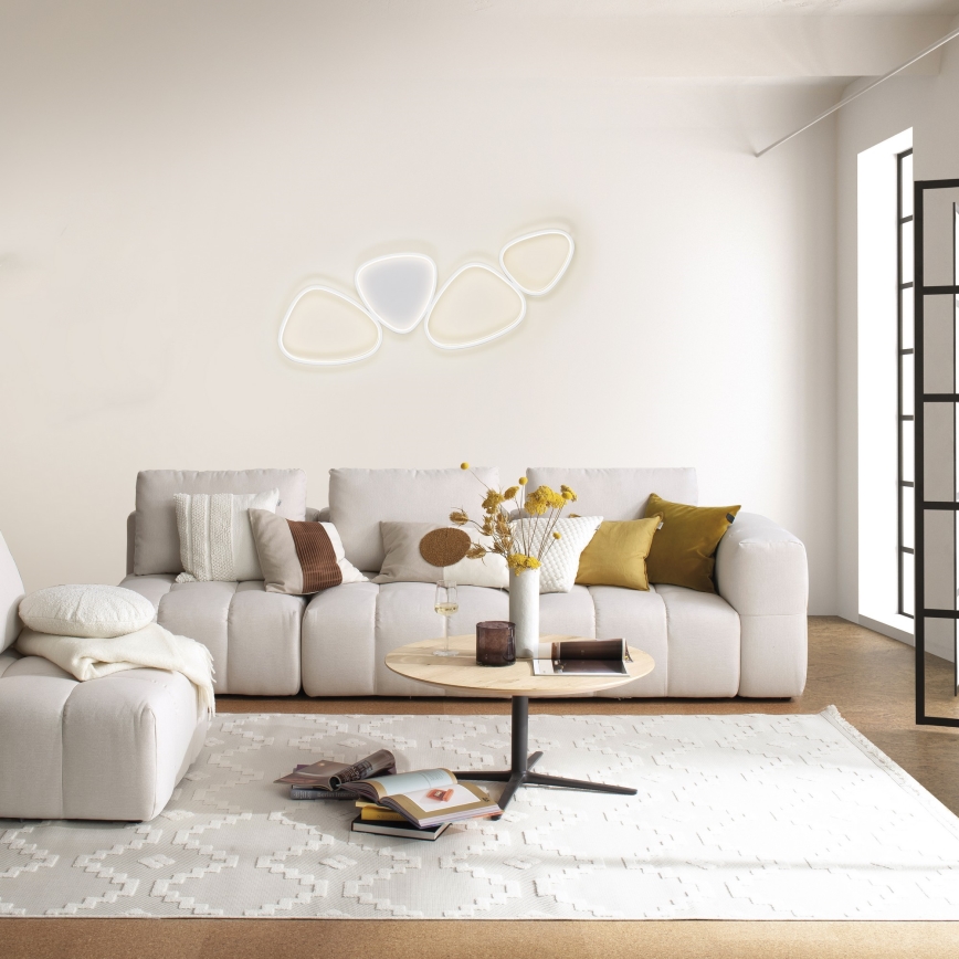 Schöner Wohnen 14039-16 - LED stmievateľné stropné svietidlo PEBBLES LED/35,5W/230V biela