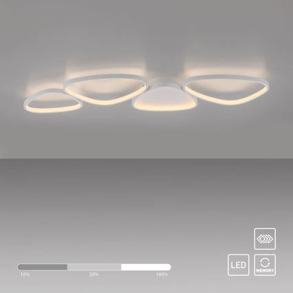 Schöner Wohnen 14039-16 - LED stmievateľné stropné svietidlo PEBBLES LED/35,5W/230V biela