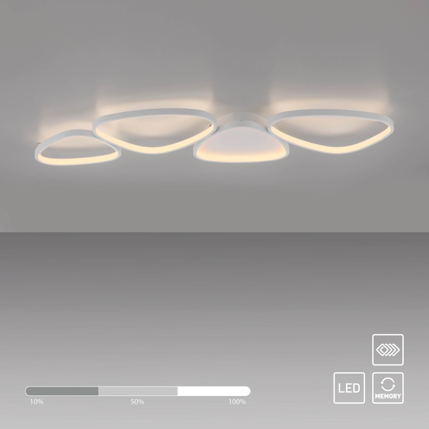 Schöner Wohnen 14039-16 - LED stmievateľné stropné svietidlo PEBBLES LED/35,5W/230V biela