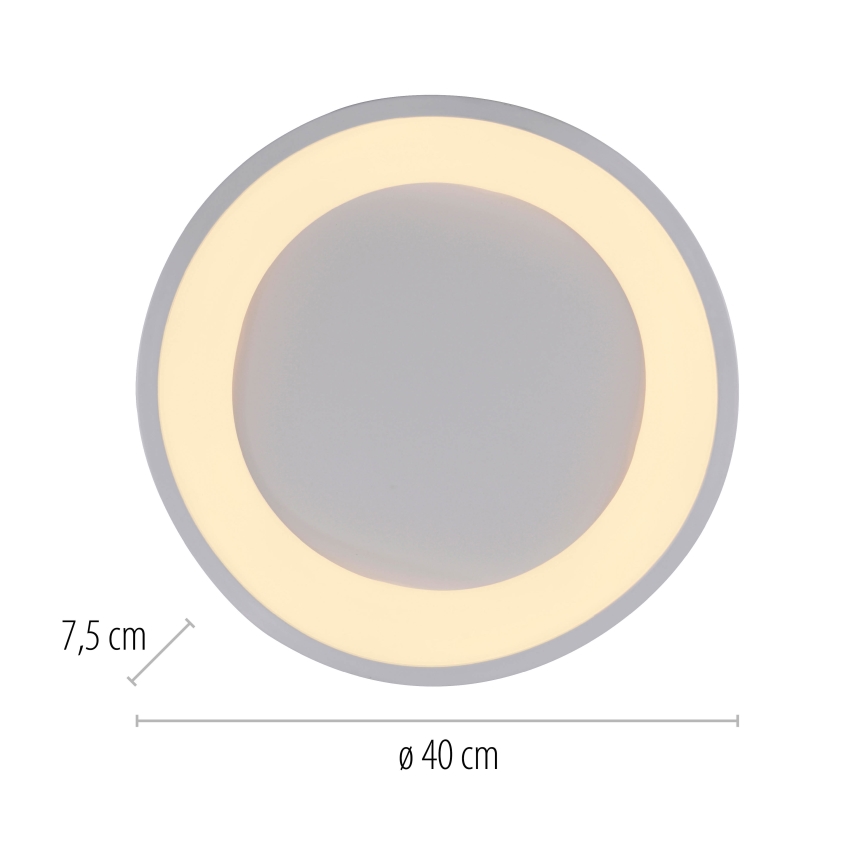 Schöner Wohnen 14233-16 - LED stmievateľné stropné svietidlo MONTA LED/21W/230V pr. 40 cm biela