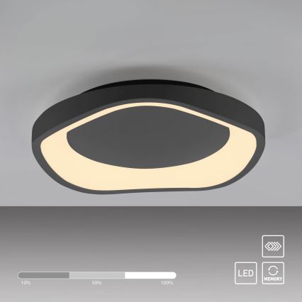Schöner Wohnen 14233-18 - stmievateľné stropné svietidlo MONTA LED/21W/230V, priemer 40 cm, čierne