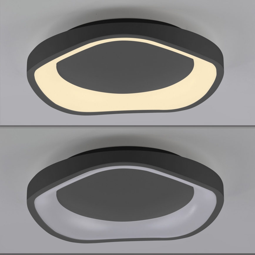 Schöner Wohnen 14233-18 - stmievateľné stropné svietidlo MONTA LED/21W/230V, priemer 40 cm, čierne