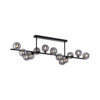 Schöner Wohnen 14505-18 - LED luster na tyči DUBAI 13xG9/3W/230V čierna/dymová