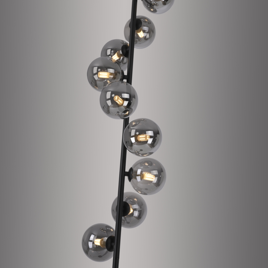 Schöner Wohnen 14506-18 - LED stojacia lampa DUBAI 9xG9/3W/230V čierna/dymová