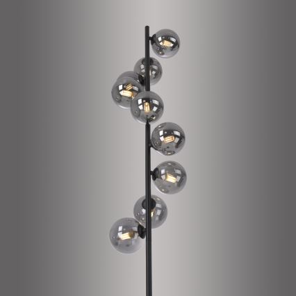 Schöner Wohnen 14506-18 - LED stojacia lampa DUBAI 9xG9/3W/230V čierna/dymová