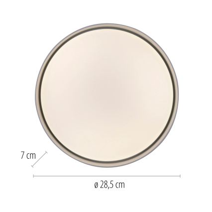 Schöner Wohnen 14593-16 - LED stmievateľné stropné svietidlo TAVOLI LED/10W/230V 2700-6500K pr. 28,5 cm biele + diaľkové ovládanie