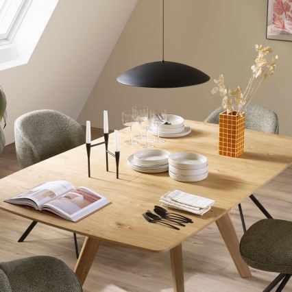 Schöner Wohnen 14606-18 - stmievateľný LED luster na lanku LENTE LED/17W/230V pr. 40 cm čierna