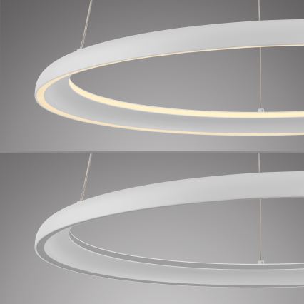 Schöner Wohnen 15570-16 - Stmievateľný LED luster na lankách QUILLO LED/36W/230V, priemer 60 cm, biely