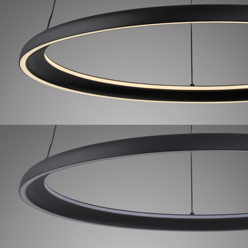 Schöner Wohnen 15570-18 - Stmievateľný LED závesný luster na lanku QUILLO LED/36W/230V priemer 60 cm čierna