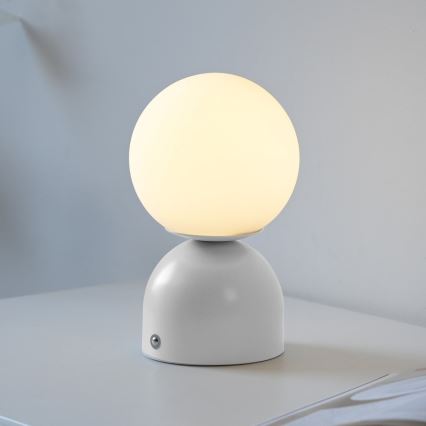 Schöner Wohnen 19218-16 - LED stmievateľná dotyková nabíjateľná stolná lampa RUDI LED/1,2W/5V 3000-6000K 1200 mAh biela