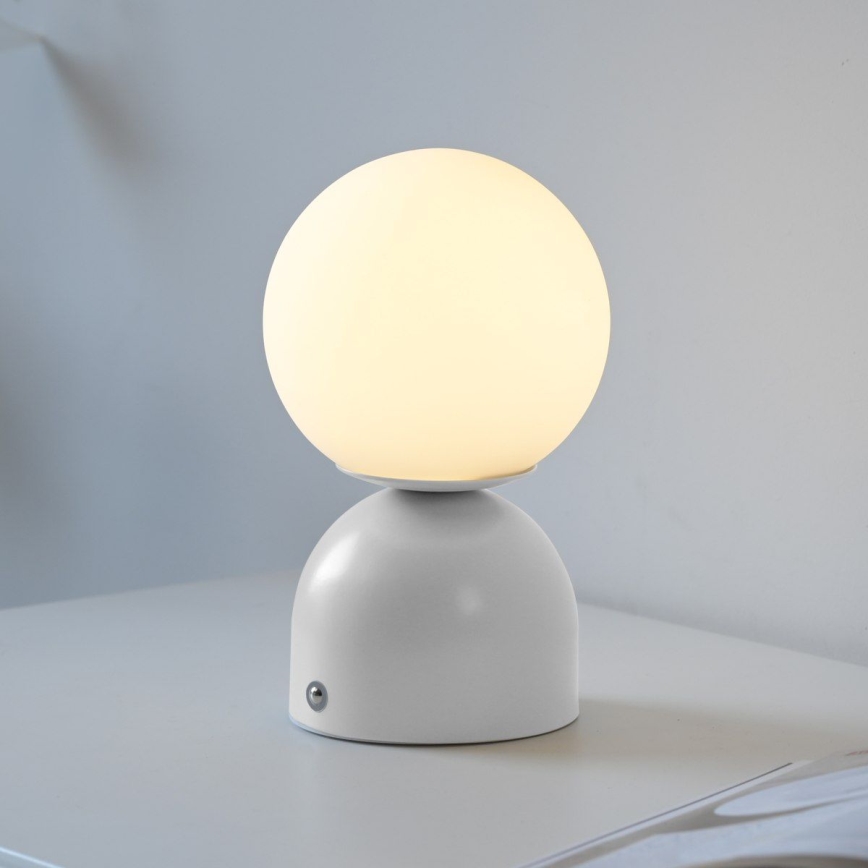 Schöner Wohnen 19218-16 - LED stmievateľná dotyková nabíjateľná stolná lampa RUDI LED/1,2W/5V 3000-6000K 1200 mAh biela