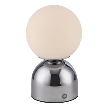 Schöner Wohnen 19218-17 - LED stmievateľná dotyková nabíjacia stolná lampa RUDI LED/1,2W/5V 3000-6000K 1200 mAh lesklý chróm