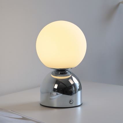 Schöner Wohnen 19218-17 - LED stmievateľná dotyková nabíjacia stolná lampa RUDI LED/1,2W/5V 3000-6000K 1200 mAh lesklý chróm