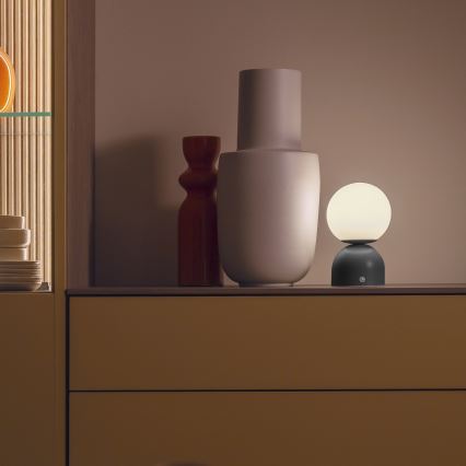 Schöner Wohnen 19218-18 - LED stmievateľná dotyková nabíjateľná stolová lampa RUDI LED/1,2W/5V 3000-6000K 1200 mAh čierna