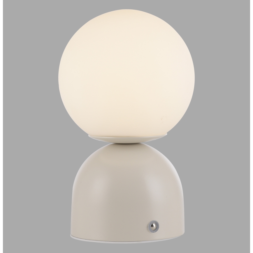 Schöner Wohnen 19218-39 - LED stmievateľná dotyková nabíjateľná stolná lampa RUDI LED/1,2W/5V 3000-6000K 1200 mAh sivá