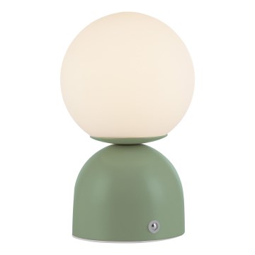 Schöner Wohnen 19218-43 - LED stmievateľná dotyková nabíjateľná stolová lampa RUDI LED/1,2W/5V 3000-6000K 1200 mAh zelená