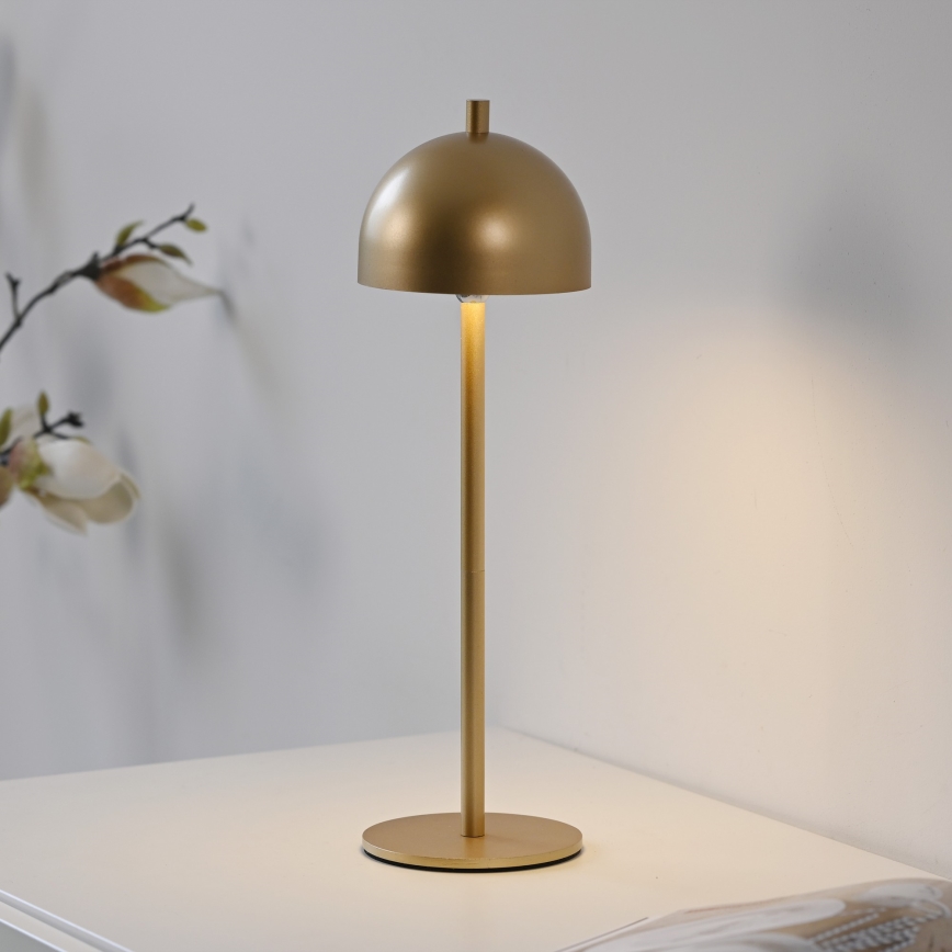 Schöner Wohnen 19244-12 - LED stmievateľná dotyková nabíjacia vonkajšia stolová lampa BELLIS LED/2,5W/5V 2600 mAh IP54 zlatá