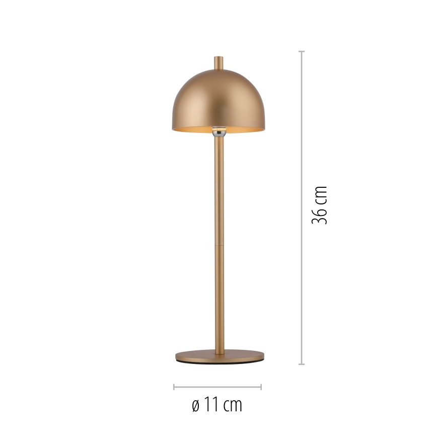 Schöner Wohnen 19244-12 - LED stmievateľná dotyková nabíjacia vonkajšia stolová lampa BELLIS LED/2,5W/5V 2600 mAh IP54 zlatá