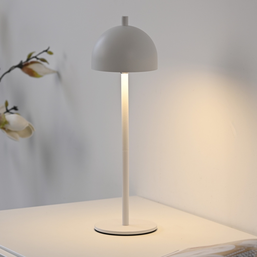 Schöner Wohnen 19244-16 - LED stmievateľná dotyková nabíjateľná vonkajšia stolná lampa BELLIS LED/2,5W/5V 2600 mAh IP54 biela