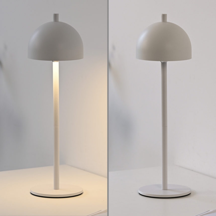 Schöner Wohnen 19244-16 - LED stmievateľná dotyková nabíjateľná vonkajšia stolná lampa BELLIS LED/2,5W/5V 2600 mAh IP54 biela