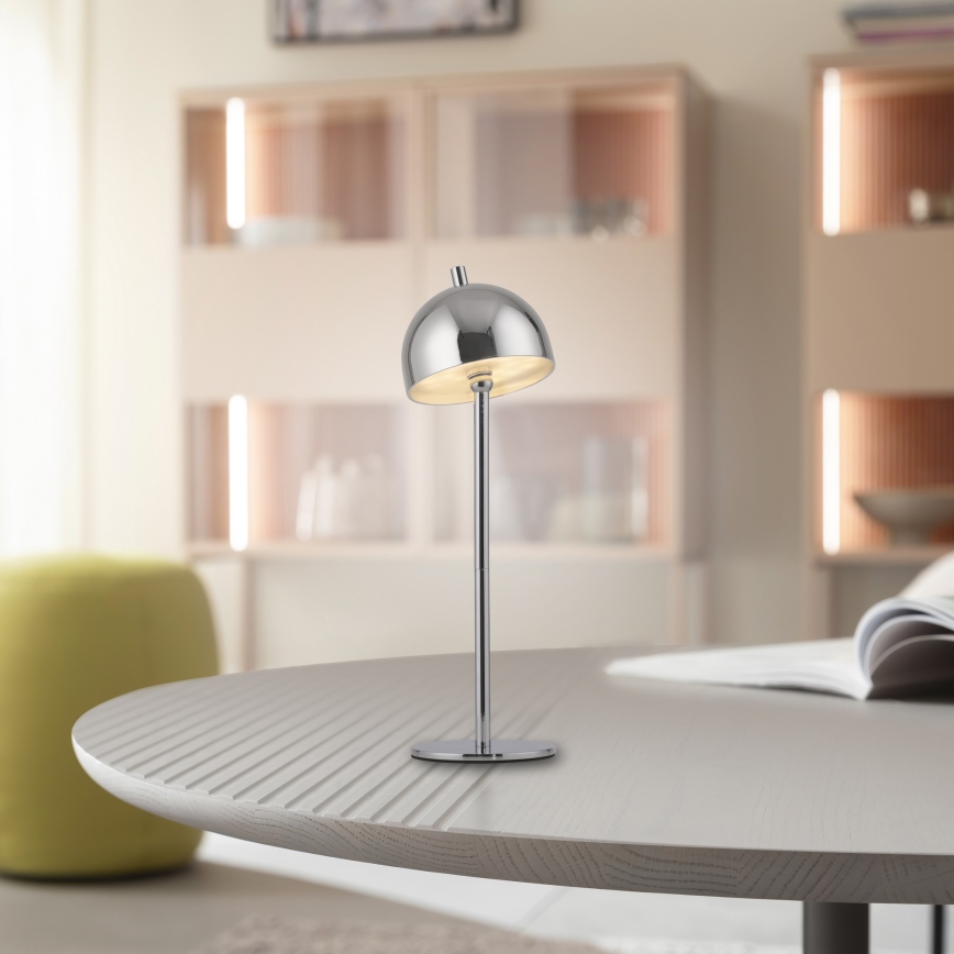 Schöner Wohnen 19244-17 - LED stmievateľná dotyková nabíjateľná vonkajšia stolná lampa BELLIS LED/2,5W/5V 2600 mAh IP54 lesklý chróm