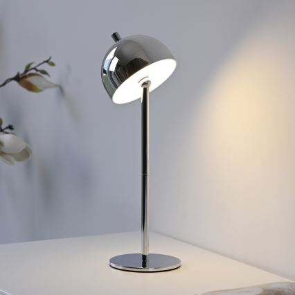 Schöner Wohnen 19244-17 - LED stmievateľná dotyková nabíjateľná vonkajšia stolná lampa BELLIS LED/2,5W/5V 2600 mAh IP54 lesklý chróm