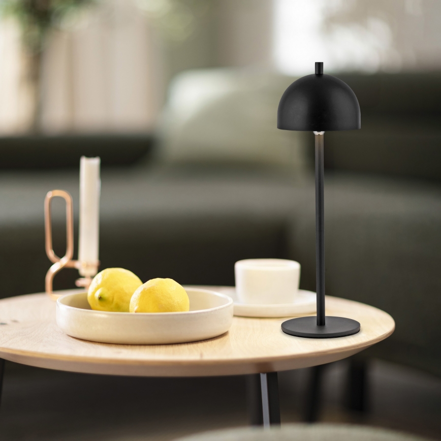 Schöner Wohnen 19244-18 - LED stmievateľná dotyková nabíjateľná vonkajšia stolová lampa BELLIS LED/2,5W/5V 2600 mAh IP54 čierna