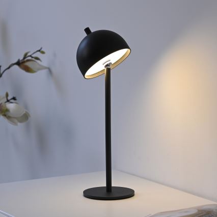 Schöner Wohnen 19244-18 - LED stmievateľná dotyková nabíjateľná vonkajšia stolová lampa BELLIS LED/2,5W/5V 2600 mAh IP54 čierna