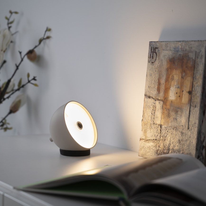 Schöner Wohnen 19244-39 - LED stmievateľná dotyková nabíjateľná vonkajšia stolná lampa BELLIS LED/2,5W/5V 2600 mAh IP54 sivá