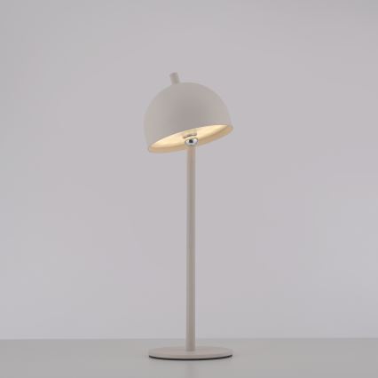 Schöner Wohnen 19244-39 - LED stmievateľná dotyková nabíjateľná vonkajšia stolná lampa BELLIS LED/2,5W/5V 2600 mAh IP54 sivá