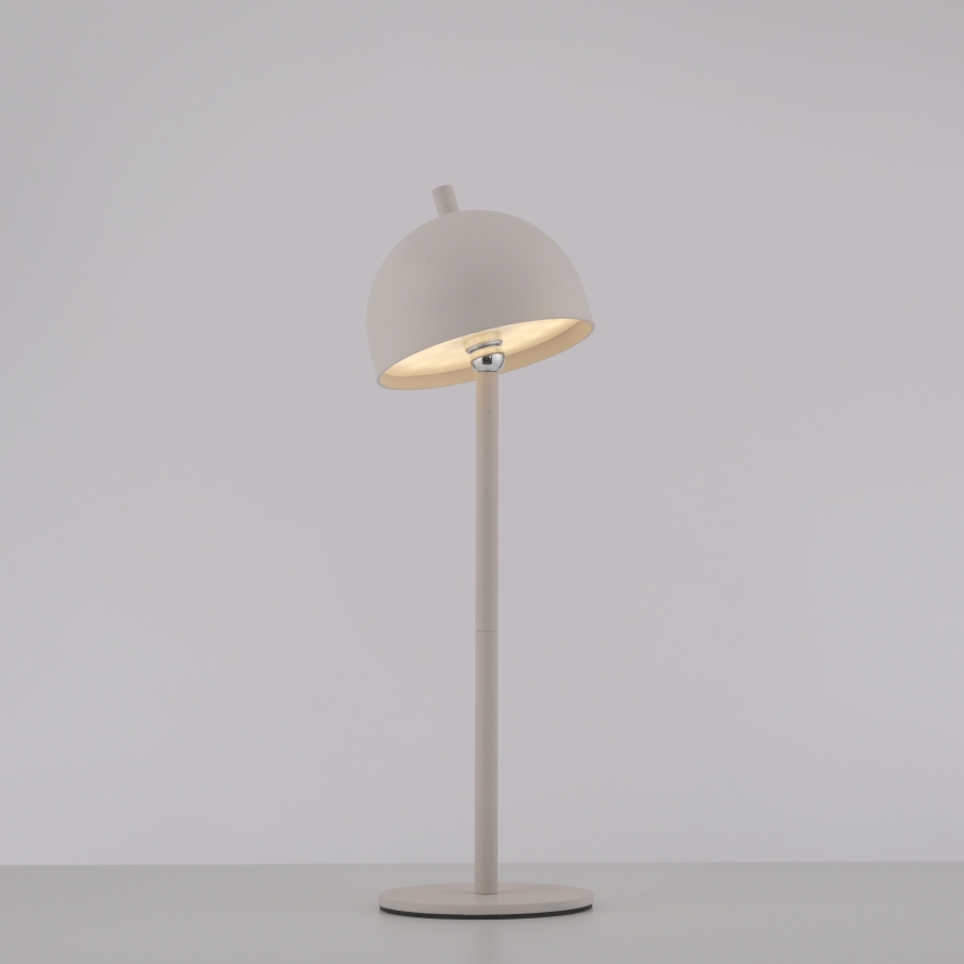 Schöner Wohnen 19244-39 - LED stmievateľná dotyková nabíjateľná vonkajšia stolná lampa BELLIS LED/2,5W/5V 2600 mAh IP54 sivá