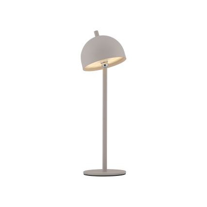 Schöner Wohnen 19244-39 - LED stmievateľná dotyková nabíjateľná vonkajšia stolná lampa BELLIS LED/2,5W/5V 2600 mAh IP54 sivá
