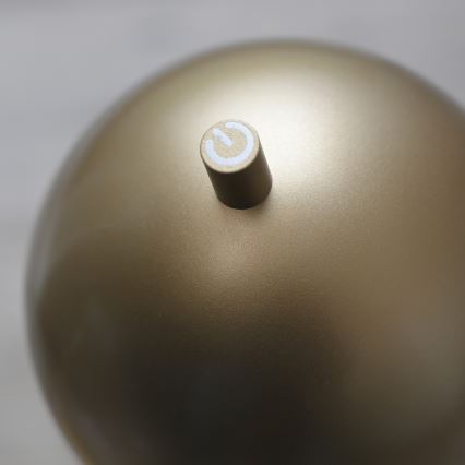 Schöner Wohnen 19245-12 - LED stmievateľná dotyková nabíjateľná vonkajšia stojaca lampa BELLIS LED/2,5W/5V 2600 mAh IP54 zlatá