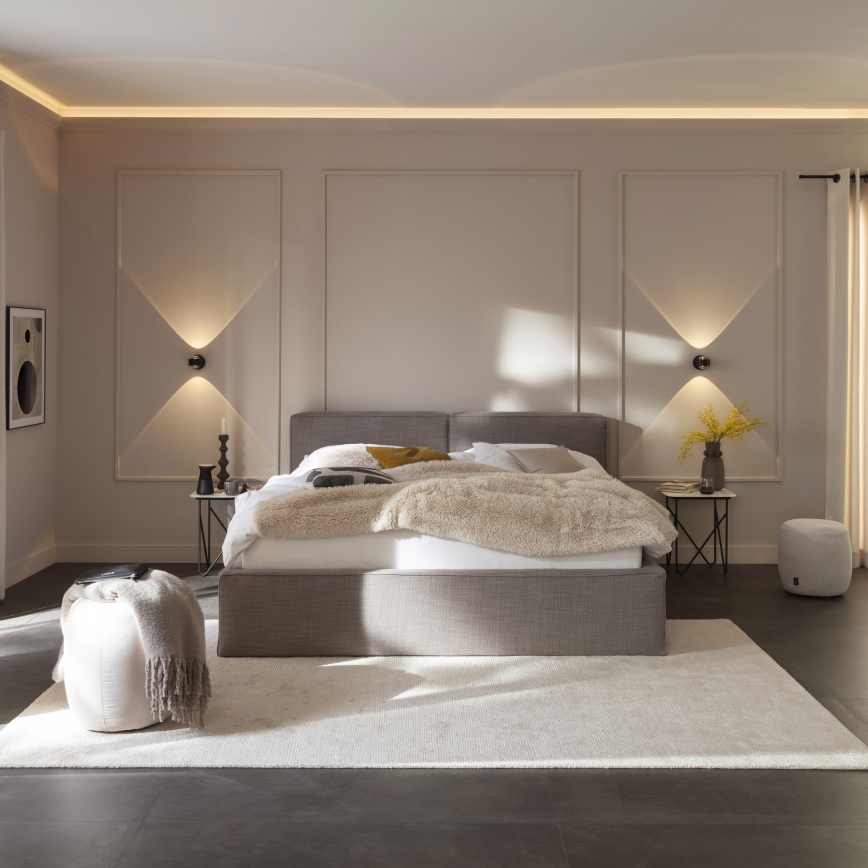 Schöner Wohnen 19331-18 - LED nástenné svietidlo CHIA 2xLED/2W/230V čierne