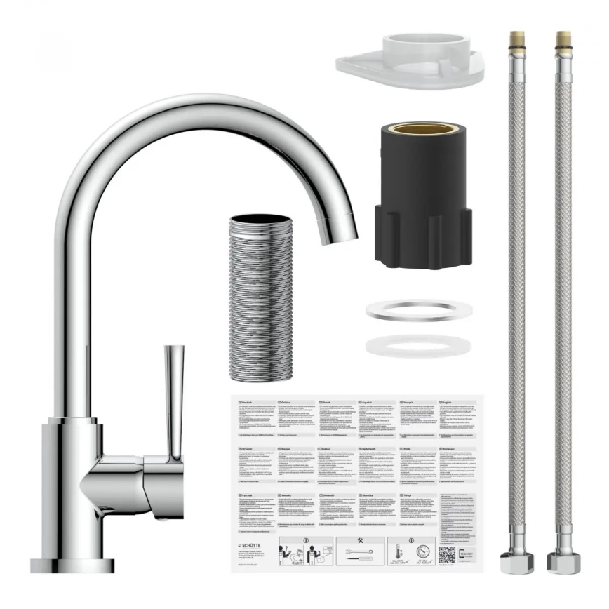 Schütte 79116 - Drezová batéria CORNWALL lesklý chróm