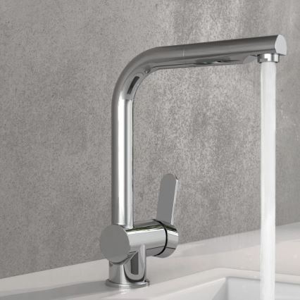 Schütte 79700 - Drezová batéria LONDON s vysúvacou sprchou, lesklý chróm