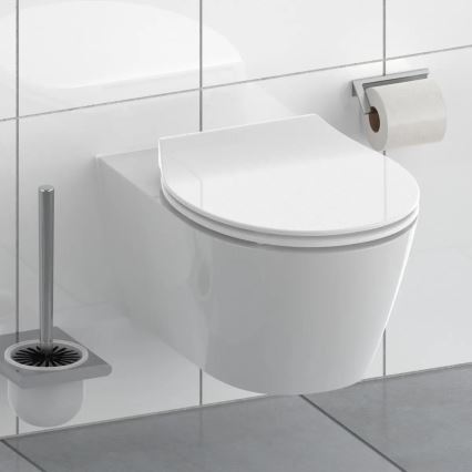 Schütte 82700 - WC sedadlo SLIM WHITE SoftClose z duroplastu