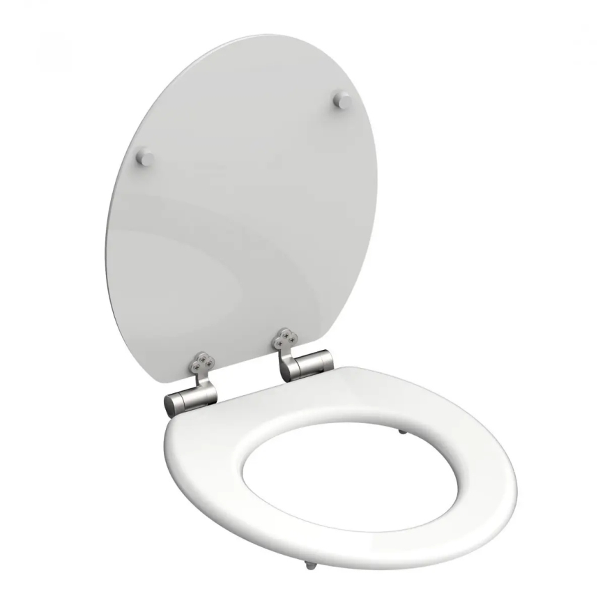 Schütte 84100-A - WC sedadlo, biele, s tichým zatváraním, MDF