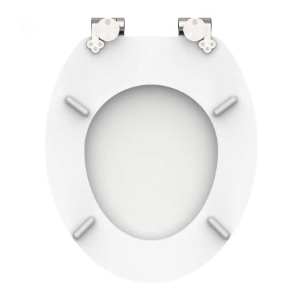 Schütte 84100-A - WC sedadlo, biele, s tichým zatváraním, MDF
