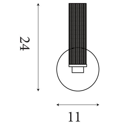 Searchlight - stmievateľné kúpeľňové nástenné svietidlo ABERDEEN LED/7W/230V IP44 mosadz
