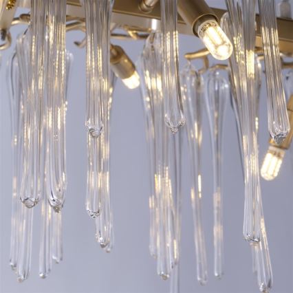 Searchlight - Luster na lanku HERITAGE 10xG9/33W/230V